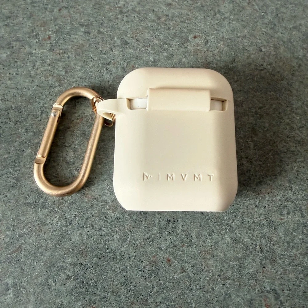 MVMT AirPods Case w Carabiner Empty Case Only Silicone Cover Apple AirPods